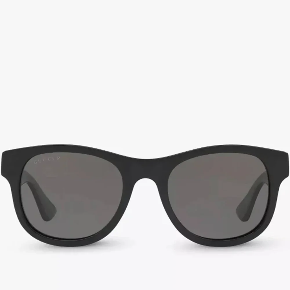 ❌SOLD❌New Gucci GG0003SN 006 52 - Black/Green Sunglasses - Picture 3 of 13